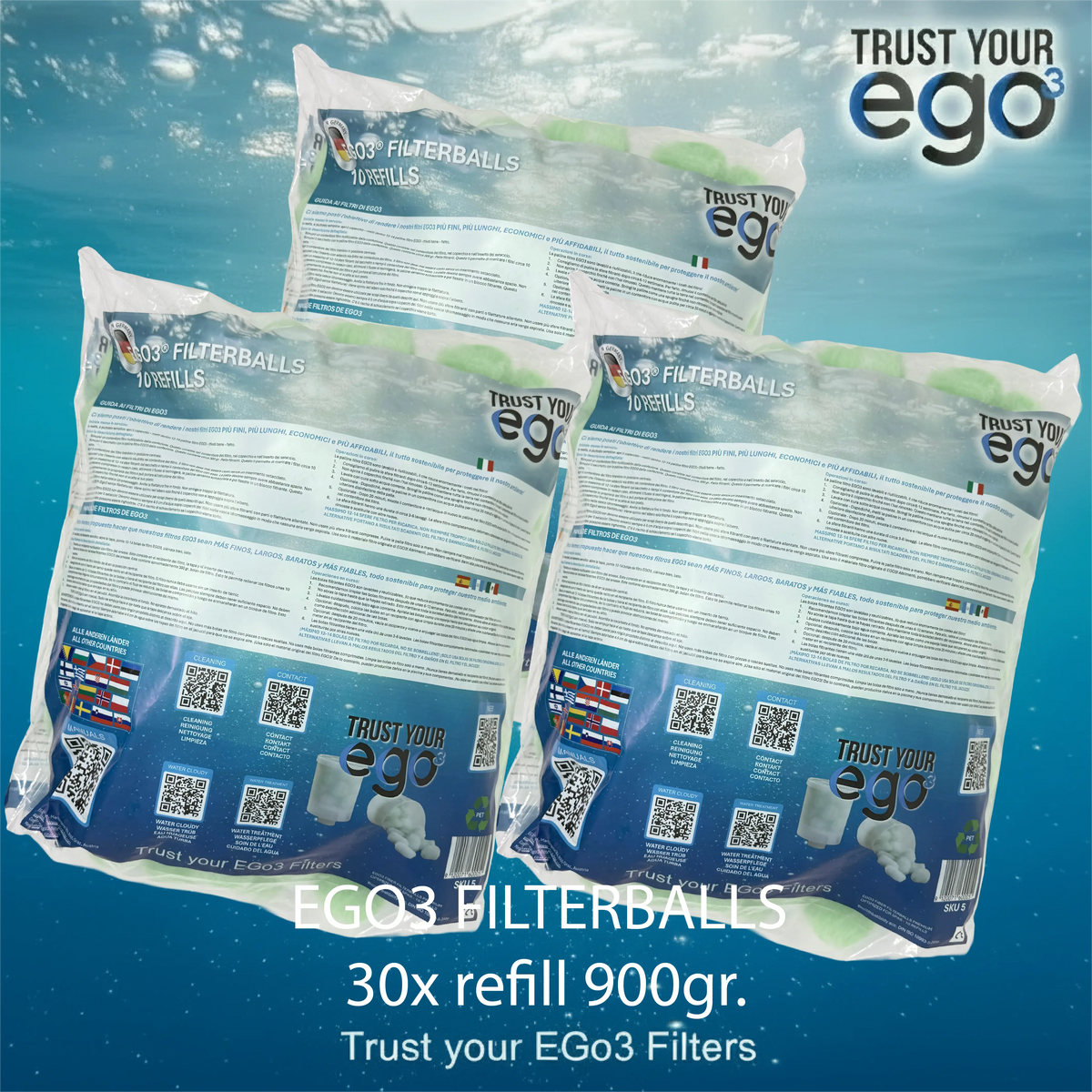 Sfere filtranti originali per vasca idromassaggio Ego3