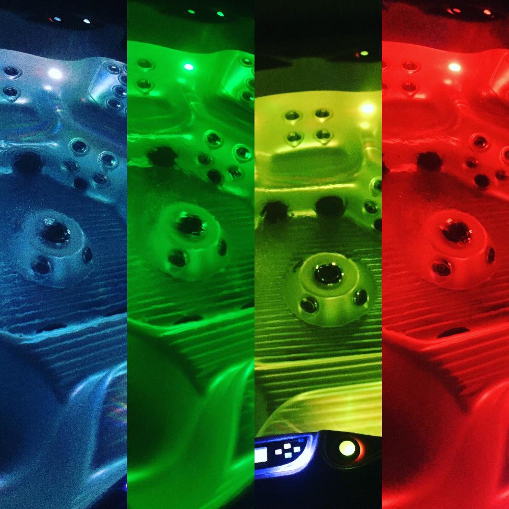 Bunte farben durch filterballs filter