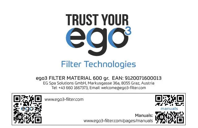 Filtermaterial ORIGINAL EGo3 Faserbälle 