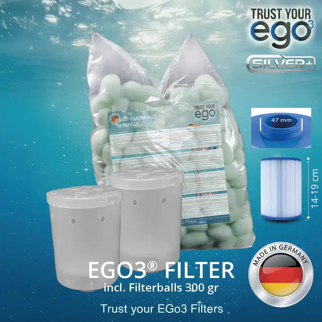 SET 1LW = FEIN Gewinde (46-47mm = 1 1/2" SAE Zoll) NIEDRIGER Filter für bestimmte Wellis Modelle inklusive 10 filterballs Füllungen  Komplettset