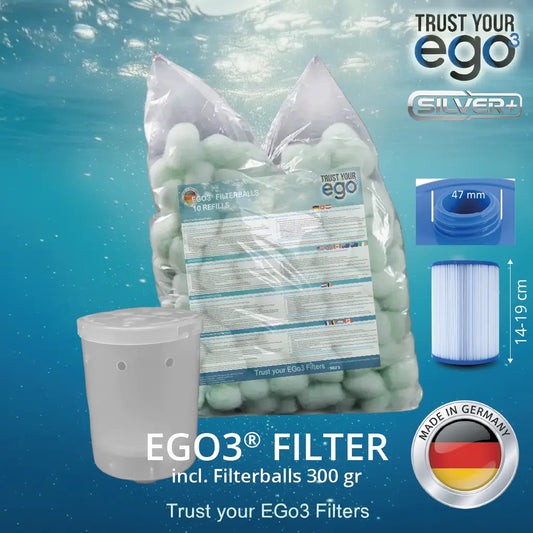 ZESTAW 2S LW = bagnet do niskich filtrów – zapięcie bagnetowe ok. 46 mm wraz z 10 wkładami kulek filtrujących