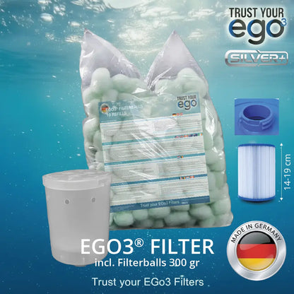 SET 2S LW = Bajonett für niedrige Filter – Bayonettverschluss ca 46mm inklusive 10 Filterballs Füllungen