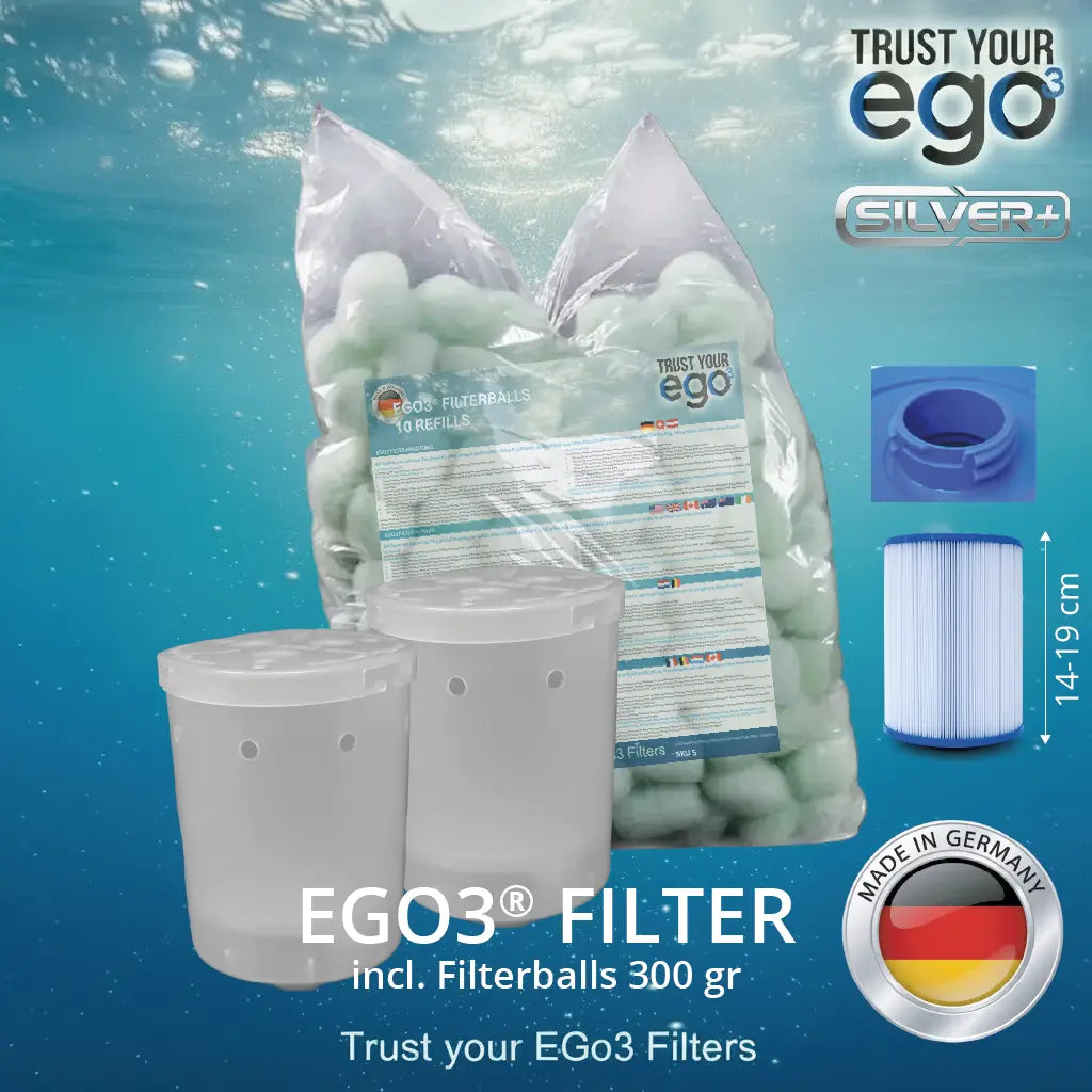 SET 2S LW = Bajonett für niedrige Filter – Bayonettverschluss ca 46mm inklusive 10 Filterballs Füllungen
