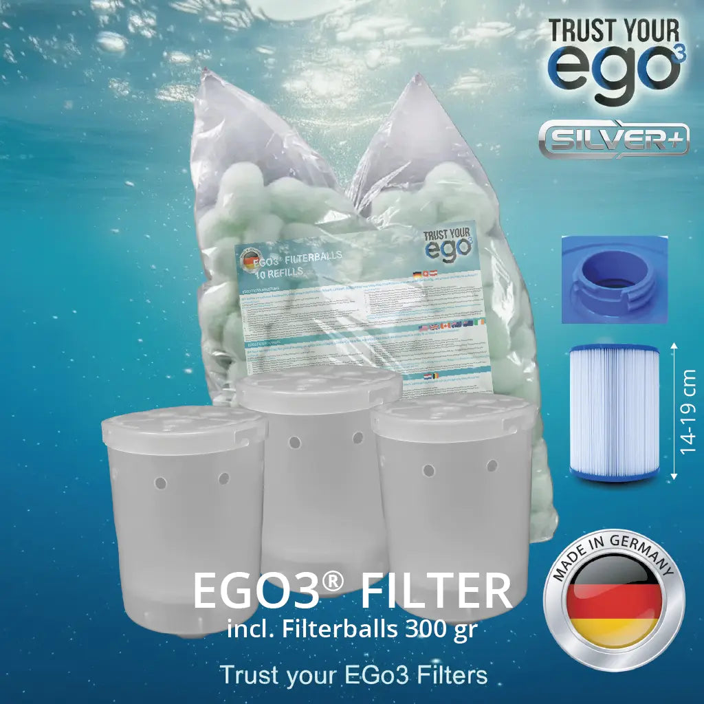 SET 2S LW = Bajonett für niedrige Filter – Bayonettverschluss ca 46mm inklusive 10 Filterballs Füllungen