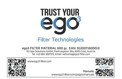 Filtermaterial ORIGINAL EGo3 Faserbälle 